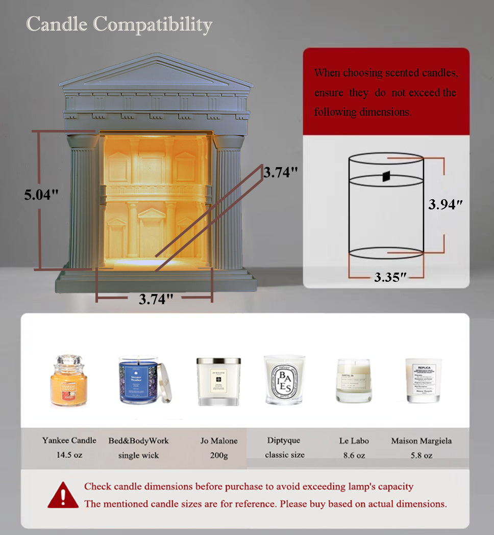 Temple of Concord - Electric Candle Warmer Wax Melting